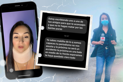 Lissette Ormaza, periodista, recibió amenazas de muerte.