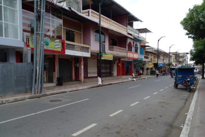 Locales comerciales de Daule cerraron sus puertas por temor.