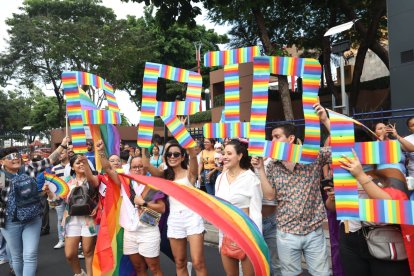 La avenida del Malecón fue parte del recorrido de la marcha del orgullo 2023.
