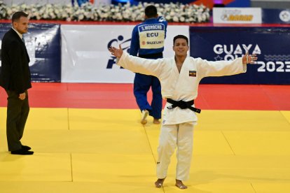 Brayan Garboa venció al también ecuatoriano Steven Morocho, en la gran final de la categoría -60 kilogramos.