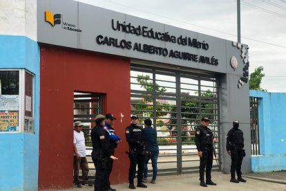 Una de los colegios que habrían sido amenazados.