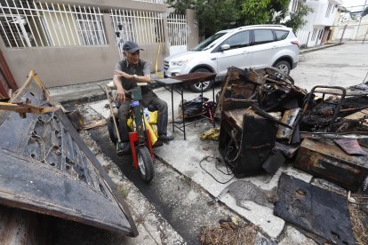 El damnificado pide ayuda a las autoridades ante esta tragedia.