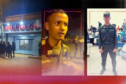 El policía Richard Arteaga Vera recibió dos tiros en el tórax y uno en la cabeza.