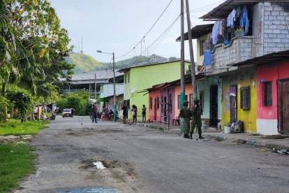 Los Areneros, en Esmeraldas. Allí se encontraron partes humanas.