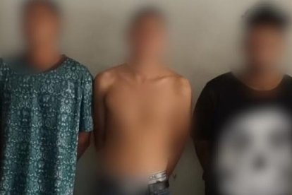 El detenido mostró una sonrisa al momento de su captura.