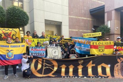 Los hinchas de Barcelona en Argentina.