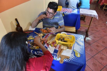 El cangrejo es el producto estrella en algunos restaurantes de la parroquia Nayón, en Quito.