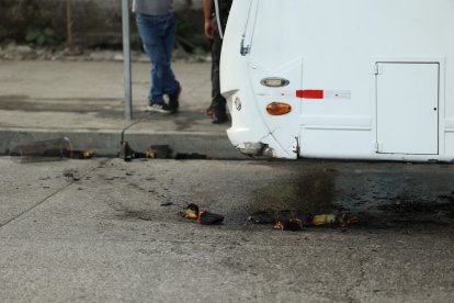 Quedaron los rastros del hecho en La Prosperina.