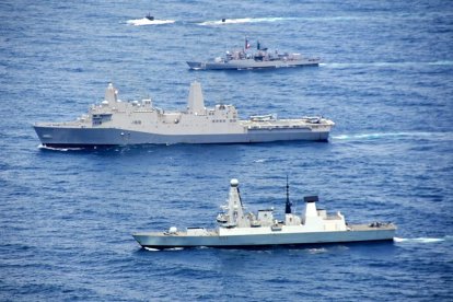 os marinos fueron detenidos tras una operación conjunta entre la Policía Nacional y la Fiscalía