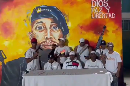 Video difundido y atribuido a la banda Los Tiguerones.