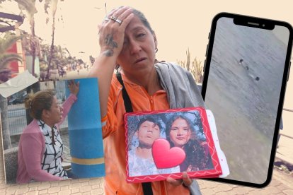 La madre de Johnny Guananga y de Brad Ávila lloran desconsoladas la muertes de sus hijos.