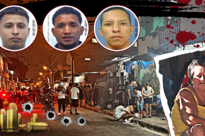 Los sicarios llegaron a este sector de Guayaquil y dispararon en contra de seis personas, cuatro murieron. La abuela de la menor llora desconsolada.