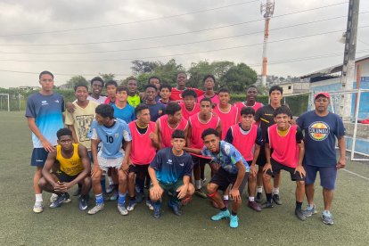 La selección de Guayas que entrena para los Juegos Nacionales 2023.