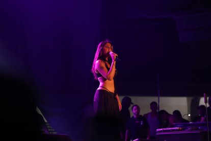 La cantante dominicana se presentó la noche de este jueves 3 de agosto de 2023, en el Voltaire Paladines Polo