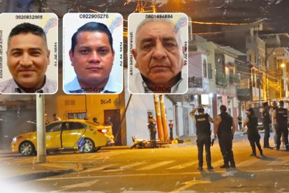 Las tres víctimas mortales del atentado registrado en Durán.