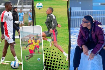 Luis Arroyo entrenando en el Deportivo Cuenca. Es una de las caras nuevas de la segunda etapa.
