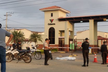 Frente a una ciudadela de Daule ocurrió el asesinato.
