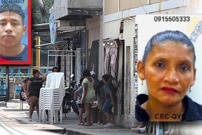 La mañana de ayer en la casa donde se registró el doble asesinado realizaban los arreglos para velar a Joconda Hinostroza. El otro fallecido es Diego Elizalde.