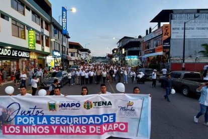 La marcha tuvo lugar en Tena.