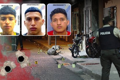 Uno de los jóvenes falleció en el lugar; los otros dos, en un hospital. Agentes llegaron al lugar del hecho.