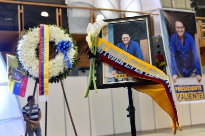 Simpatizantes del candidato le hicieron un homenaje póstumo en el Centro de Exposiciones Quito.