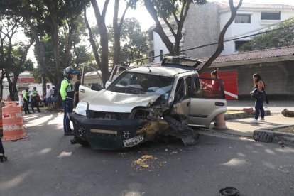 El vehículo afectado.