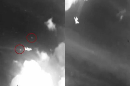 Imágenes capturadas del supuesto video de la desaparición de vuelo Malaysia Airlines