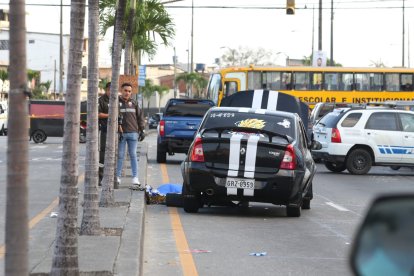 La víctima fue baleada mientras conducía.