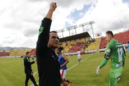 Geovanny Cumbicus dirigió a Mushuc Runa hasta mayo de 2023.