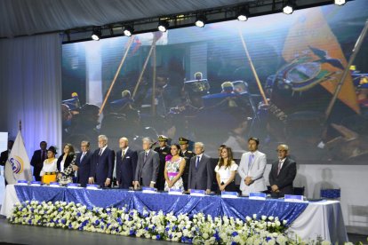 En su intervención el presidente Lasso no se refirió al asesinato del candidato Fernando Villavicencio ni a la violencia en la campaña electoral.