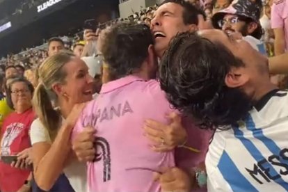 Leonardo Campana festejó su primer título con el Inter de Miami junto a su familia.