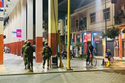 Los militares están movilizados en varias partes de Machala, debido al estado de excepción