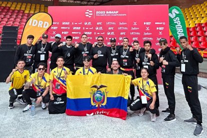 Ecuador viajó con una delegación de 15 deportistas.