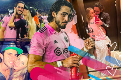 Se ha visto a la rubia en los partidos de Leonardo Campana. Él ya la comparte en redes sociales.