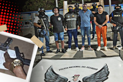 Los sospechosos fueron detenidos en el sur de Guayaquil y llevados al Cuartel Modelo.