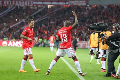Enner Valencia es un show con el Inter en Copa Libertadores.