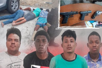 Los detenidos fueron puestos a órdenes de las autoridades. Estaban armados.