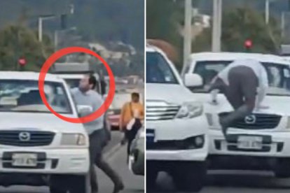 El agresor ha sido, supuestamente, identificado por internautas.