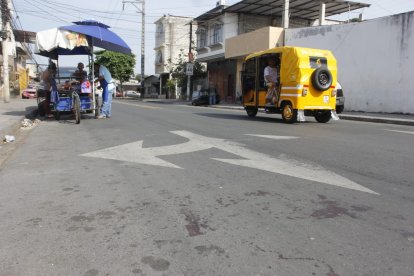 La mañana de este domingo, solo quedaba el rastro de sangre de las víctimas