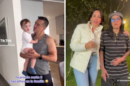 Mientras Daniel Noboa apela a la imagen familiar, Luisa González habla de tatuajes con influencers.