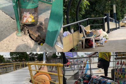 Puentes Peatonales en Guayaquil se encuentran en constante deterioro y generan riesgos a la ciudadanía