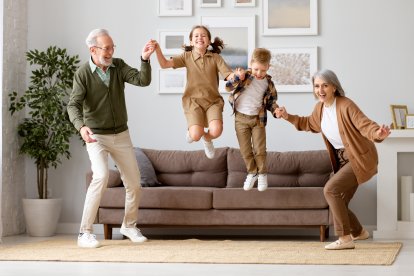 Los abuelos transmiten seguridad y estabilidad.