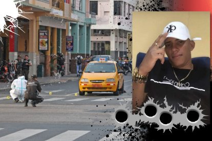 Roberto Bryan Valenzuela viajaba en este taxi  amarillo cuando lo interceptaron para matarlo.