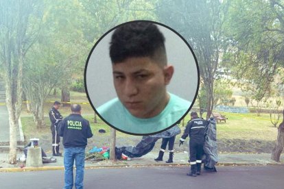 En el lugar donde  asesinaron a alias Madrid todavía quedan huellas de sangre tras el ataque.