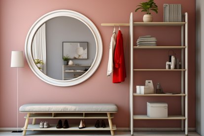 Evita ponerlo frente a la puerta del baño, es mejor colocarlo en una pared lateral.