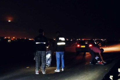 En la carretera de Santa Elena localizaron al hombre baleado.