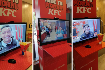 El medidor de la felicidad de KFC.