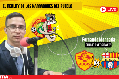 Fernando Moncada es el cuarto participante del reality Lengua y Bola.