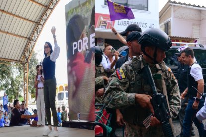 La candidata del correísmo, Luisa González, compartió en Santa Elena con su militancia que, previo al evento, fue requisada por su equipo de seguridad. Daniel Noboa realizó un recorrido por el sur de Guayaquil.