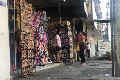 La actividad  comercial ha disminuido y se cree que fue por las primeras extorsiones con atentados.